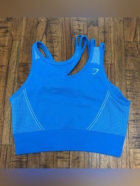 Gymshark Bright Blue Seamless Sports Bra Size  Small